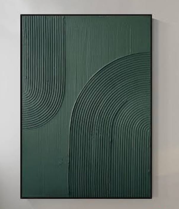 Green Handmade Texture Art