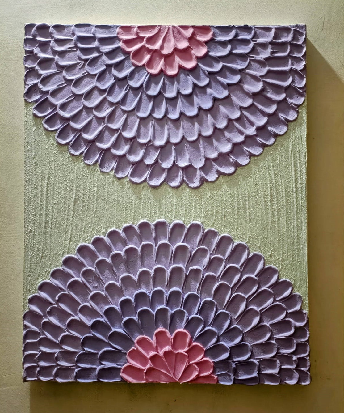 Purple Handmade Texture Art