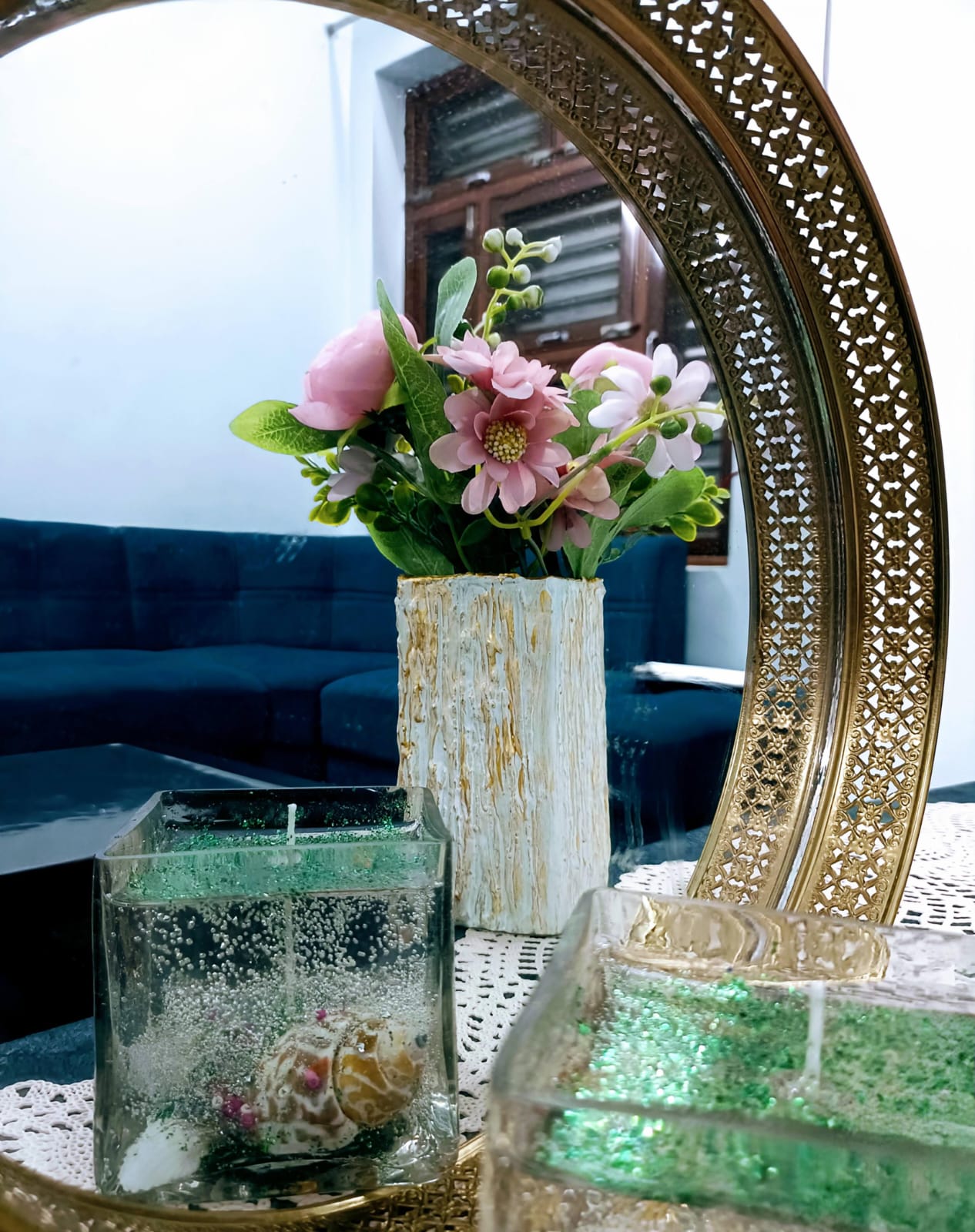 Square shape candle for Home Decoration